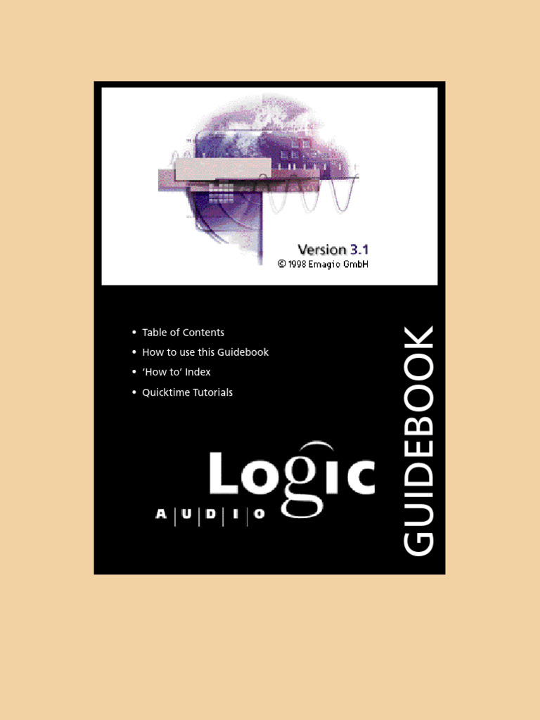 EMagic Logic Audio Guidebook PDF Menu Icon