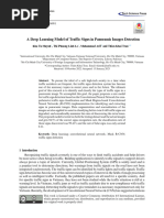 A Deep Learning Model of Traffic Signs in Panoramic Images Detection