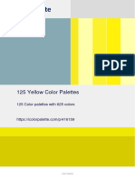 125 Yellow Color Palettes 1 - 416159