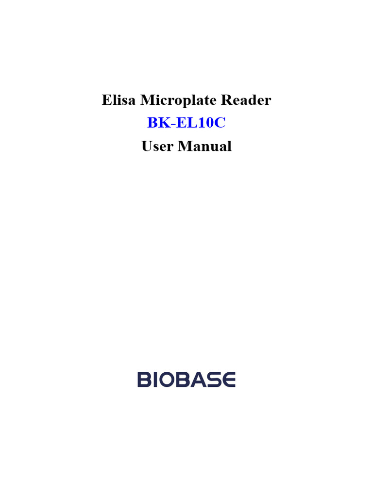 2_BKEL10C Elisa Microplate Reader User Manual (BIOBASE)V3.020211102