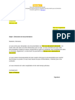 Demande de Documentation