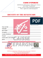 IDENTITY BENEFICIARY (CAISSE D'EPARGNE)