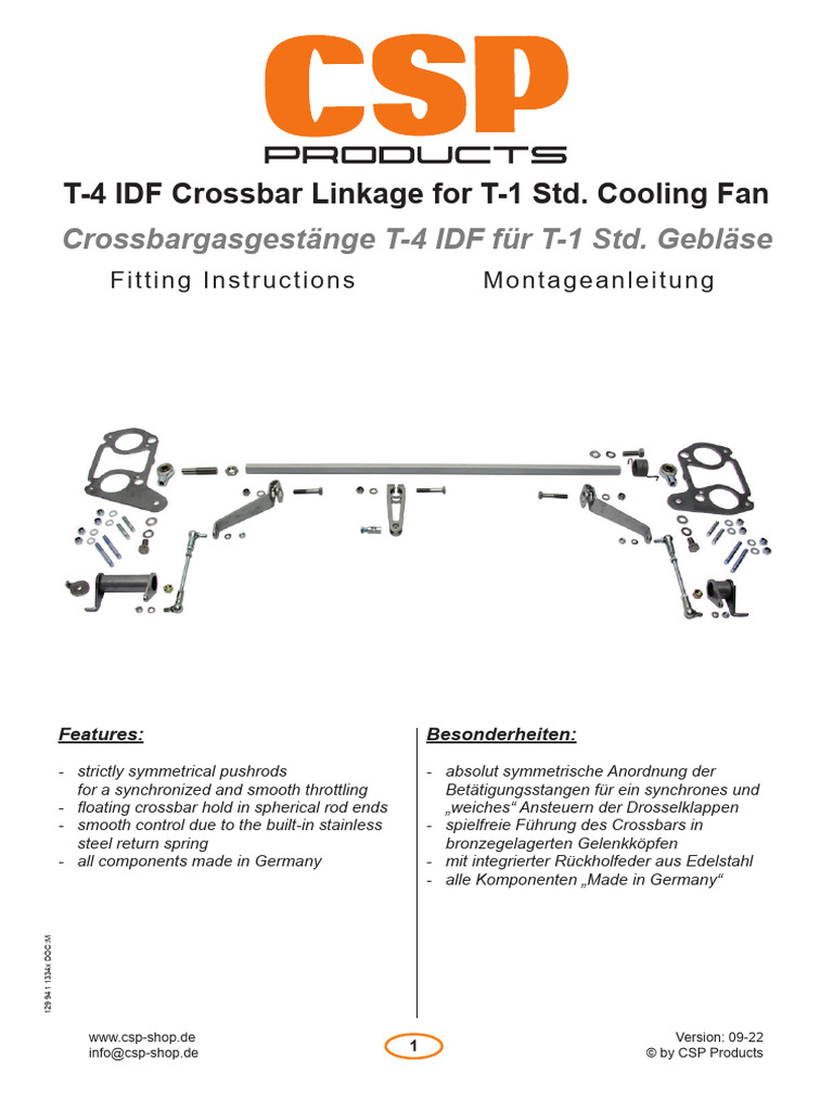 T-4 IDF Crossbar Linkage For T-1 Std. Cooling Fan | PDF