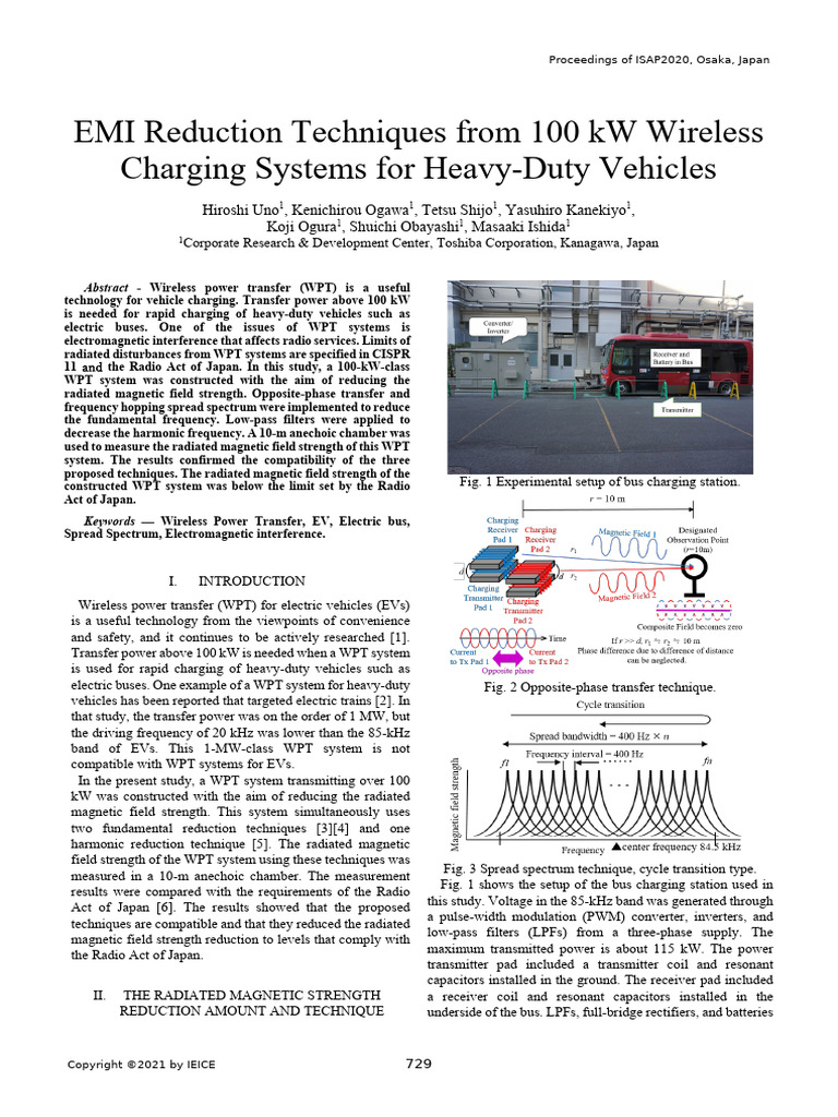 EMI Reduction Techniques From 100 KW Wireless | PDF | Electromagnetic