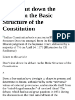 Don T Shut Down The Debate On The Basic Structure of The Constit