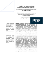 Diseño e Implementación de Herramientas Robóticas para La Enseñanza de Las Matemáticas en La Tecnoacademia