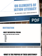 Stage or Elements of Information Literacy