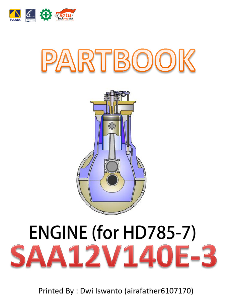 PARTBOOK ENGINE SAA12V140E-3 For HD785-7 | PDF