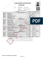 The Islamia University of Bahawalpur: Transcript (Draft) Session: 2021-2025