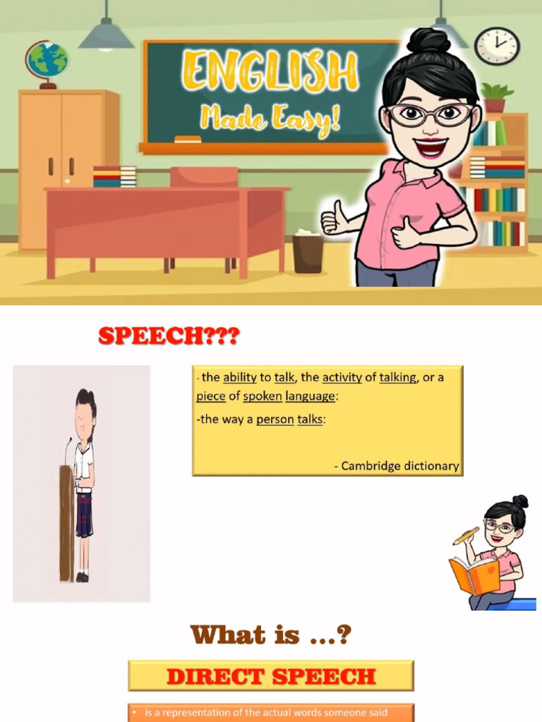 Direct and Reported Speech | PDF