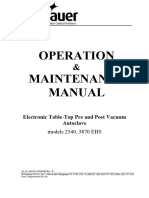 Tuttnauer NOVA3 2540-Series Autoclave User Manual