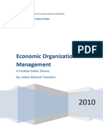 Economic Organizational Management A Unified Fields Theory
