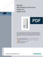 Magic PIR Motion Detectors PDM-I12 PDM-I12T: Answers For Infrastructure