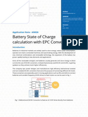 Battery State of Charge, PDF, Kalman Filter