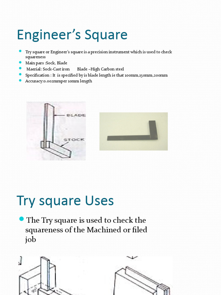 Precision Engineer's Square Uses & Specs | PDF