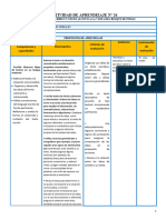 Actividad 26 Comunicación Escribo Un Texto Sobre El Bosque de Pomac Experiencia 7 3ero 2023