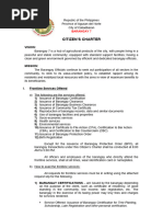 Barangay Citizen Charter Model Guide | PDF | Identity Document | Receipt