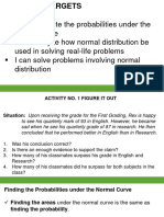 2nd Quarter - Unit 2 Standard Normal Distribution