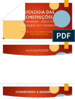 Aula 1 - Patologias em Madeiras