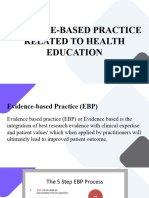 Evidence Based Practice