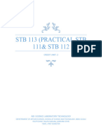 STB 113 (Practical STB 111 & STB 112)