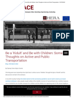 Be A Kidult' and Be With Children - Some Thoughts On Active and Public Transportation - PUTSPACE
