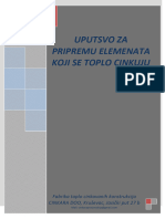 Uputstvo Za Pripremu Elemenata CINKARA DOO