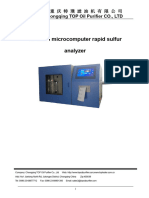 Operation Manual For TP-800B Microcomputer Rapid Sulfur Analyzer