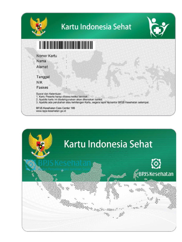 Free Template Kartu BPJS Terbaru | PDF