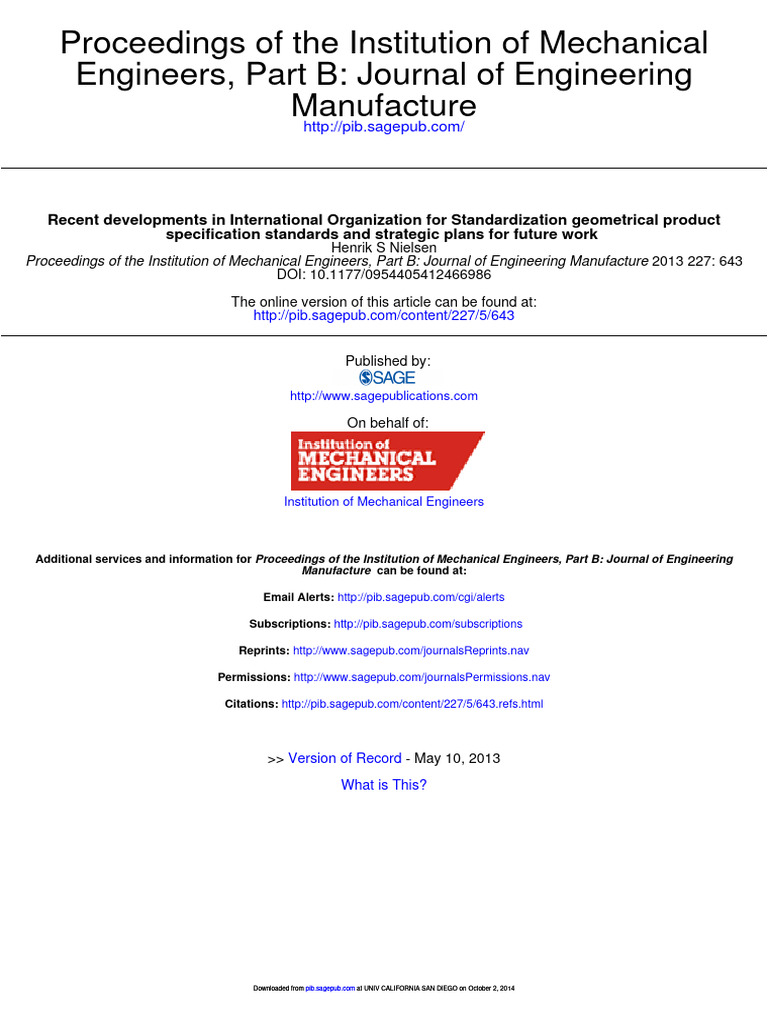 ISO-GPS Standards Update | PDF | Engineering Tolerance | Specification ...