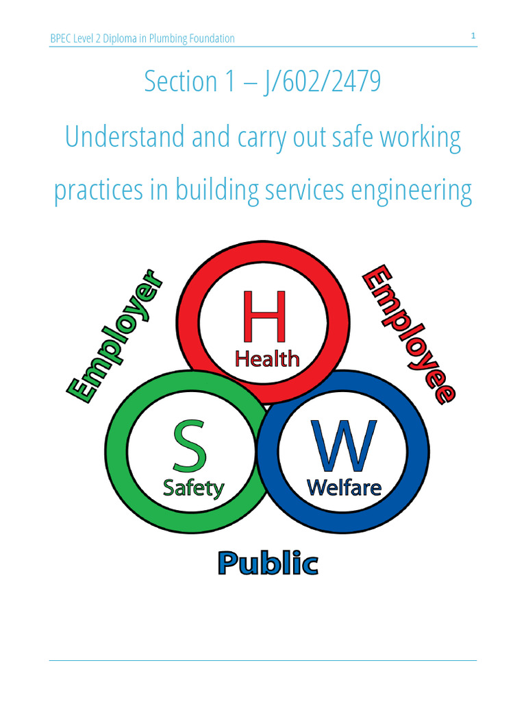 BPEC Level 2 Plumbing Safety Diploma | PDF | Occupational Safety And ...
