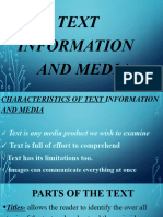 Text Information and Media