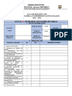 Acta Primera Renion Con Padres