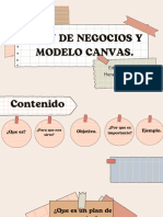 Plan de Negocios y Modelo Canvas.
