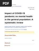 Impact of COVID-19 Pandemic On Mental Health in The General Population - A Systematic Review