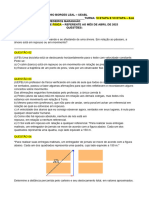 Avaliação de Fisica EJA Abril de 2023