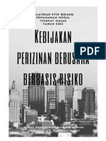 Kebijakan Perizinan Berusaha Berbasis Risiko