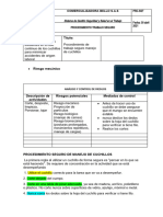 Procedimiento Seguro de Manejo de Nabajas