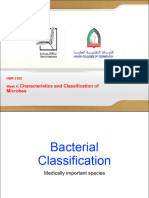 Week 4 Week 4 Characteristics and Classification of Microbes