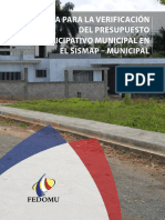 Guía para La Verificación Del Presupuesto Participativo Municipal en El SISMAP - Municipal