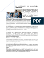 Liderazgo, Una Combinación de Aprendizaje, Oportunidad y Relaciones.