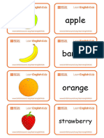 Flashcards Fruit