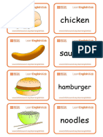 Flashcards Food Set 2