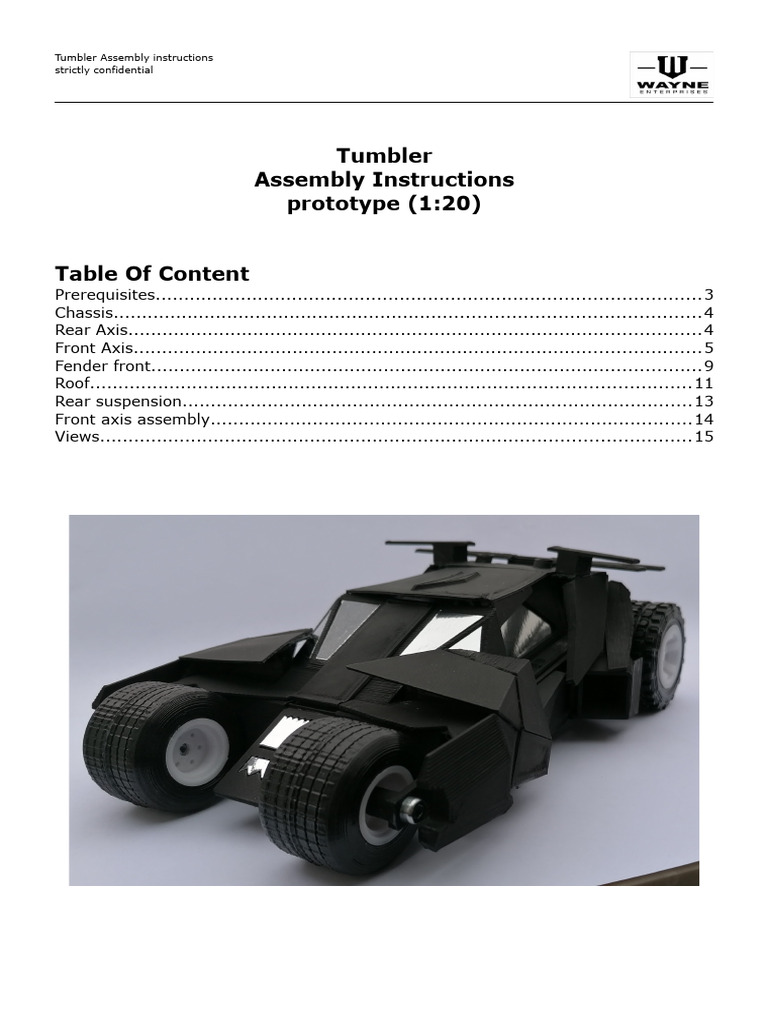 Tumbler Assembly Instructions Guide | PDF | Technology & Engineering