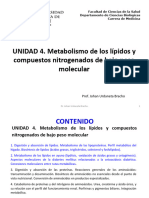 Unidad IV. Metabolismo-LÍPIDOS - MED - S1 - 2023 - SS