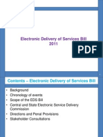 Electronic Delivery of Services Bill 2011 - 29 September 2011