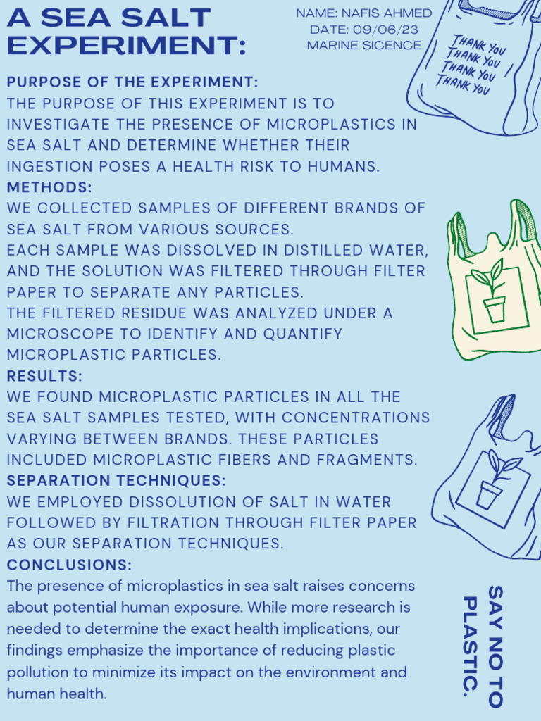 A Sea Salt Experiment PDF