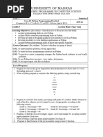 Practical Program Syllabus