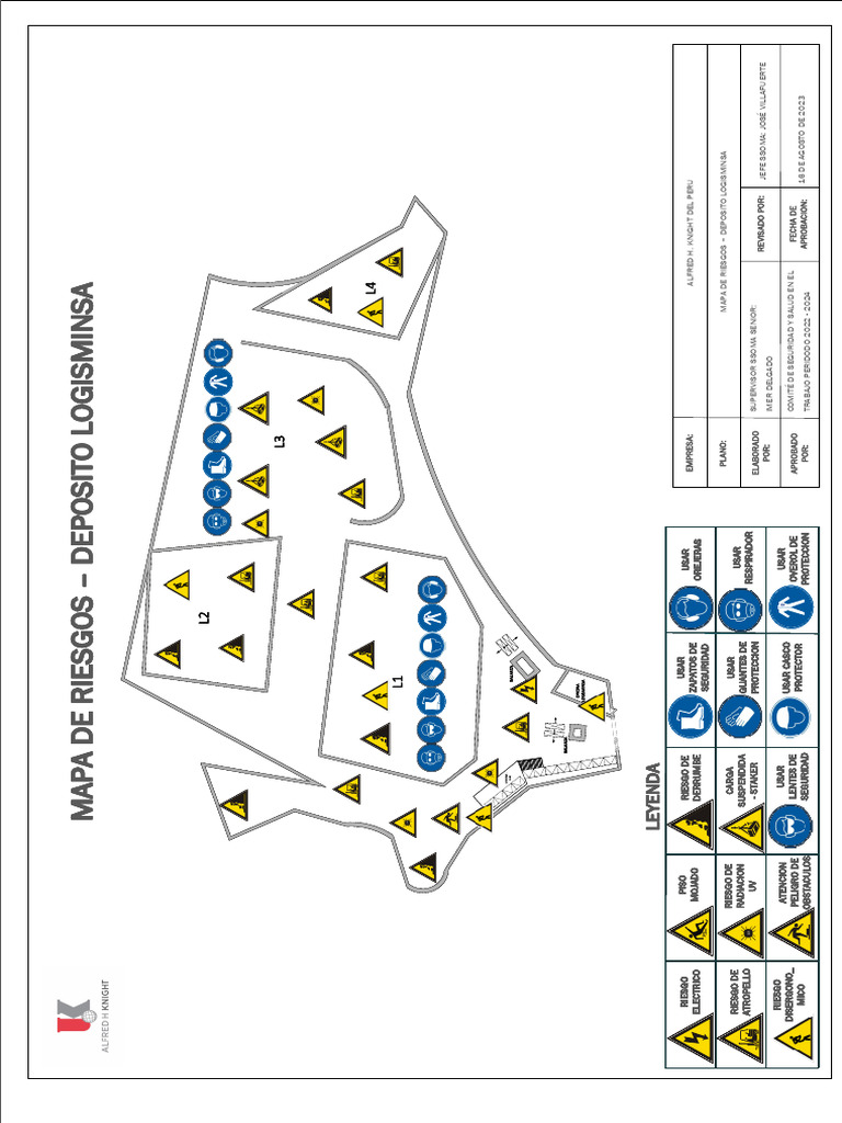 Mapa de Riesgos Deposito Logisminsa Aob | PDF