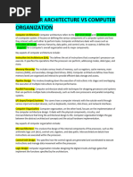 Computer Architecture Vs Computer Organization